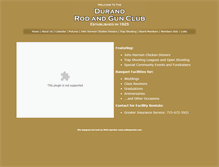 Tablet Screenshot of durandrodandgunclub.com
